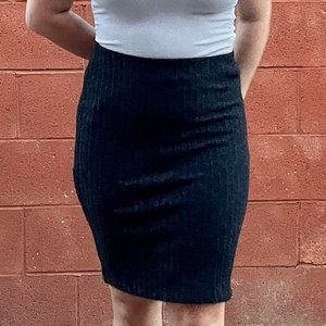 Dark Navy Blue Bodycon Pencil Skirt